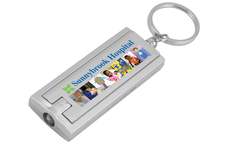 PhotoImage ® Full Color Imprint Slim Keyholder Keylight with Bright White LED Light